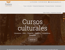 Tablet Screenshot of culturalpaideia.com